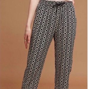 Antrophology Philosophy Navy White Wide Leg Pants